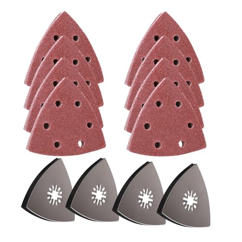 Katyjun 12 PCS 90mm Schleifpapier Dreieckschleifer, Multitool Schleifplatte für Holz, Metall Katyjun 12 PCS 90mm Schleifpapier Dreieckschleifer, Multitool Schleifplatte für Holz, Metall von Katyjun