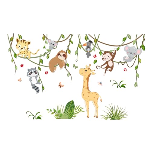 Katyjun Wandtattoo Babyzimmer Kinderzimmer Junge, Dschungel Tiere Baum Zweig Wandsticker Kinderzimmer Jungen Katyjun Wandtattoo Babyzimmer Kinderzimmer Junge, Dschungel Tiere Baum Zweig Wandsticker Kinderzimmer Jungen von Katyjun