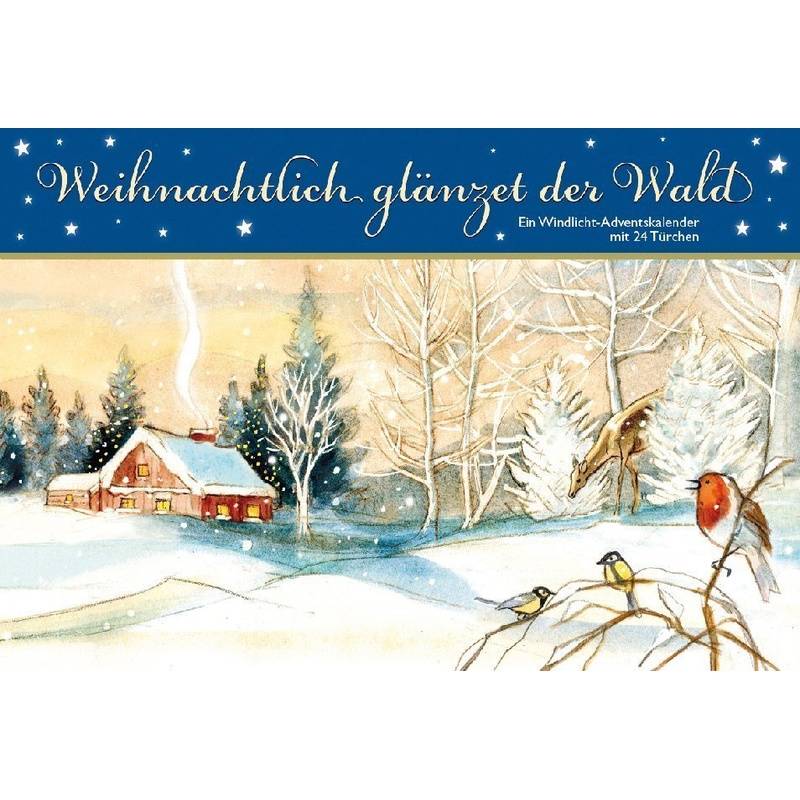 Weihnachtlich Glänzet Der Wald. Ein Windlicht-Adventskalender Mit 24 Türchen von Kaufmann