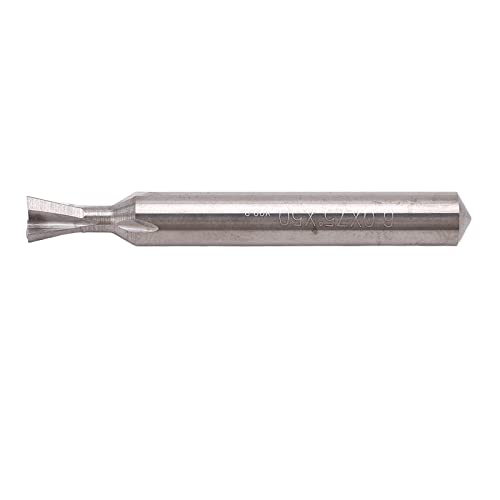 Carbid -Schwalbenschwanzmühlenschneider 6mm Dia Shank 4 Flöten 50 Mm Länge, Schnelle Bohrgeschwindigkeit, Starke Schneidfähigkeit für die Holzbearbeitung (75) von Kavolet