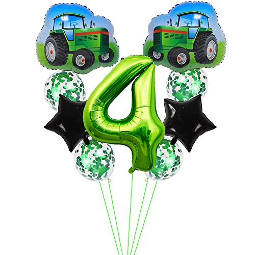 Kawailay Traktor Geburtstag Deko 4 jahre 4. Traktor Geburtstagsdeko Grün Zahl 4 Luftballons Trecker Traktor Folienballon Baustelle Aluminium Ballon für Kinder Jungen Geburtstag Party Kawailay Traktor Geburtstag Deko 4 jahre 4. Traktor Geburtstagsdeko Grün Zahl 4 Luftballons Trecker Traktor Folienballon Baustelle Aluminium Ballon für Kinder Jungen Geburtstag Party von Kawailay