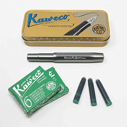 Füller Kaweco Füllfederhalter Al Sport anthrazit | Feder M | mit 12 Patronen GRATIS Füller Kaweco Füllfederhalter Al Sport anthrazit | Feder M | mit 12 Patronen GRATIS von Kaweco