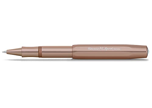 Kaweco AL SPORT Rollerball Rosé Gold I Gel- / Kugelschreiber aus hochwertigem Aluminium mit Keramikkugel I Edler Kuli I 23 g Tintenroller mit 0.7 mm Mine I Seidenglänzender Gelroller 13 cm Kaweco AL SPORT Rollerball Rosé Gold I Gel- / Kugelschreiber aus hochwertigem Aluminium mit Keramikkugel I Edler Kuli I 23 g Tintenroller mit 0.7 mm Mine I Seidenglänzender Gelroller 13 cm von Kaweco