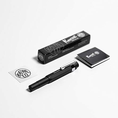 Kaweco AL Sport Füllfederhalter Schwarz, Feder:fein (F) Sport Achteckiger Clip chrom von Kaweco