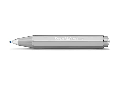Kaweco AL SPORT Kugelschreiber Raw I Business Kuli aus hochwertigem Aluminium in Silber I Edler Taschen-Kugelschreiber mit Herzkurvenmechanik I Seidenglänzender Druckkugelschreiber 10,5 cm Kaweco AL SPORT Kugelschreiber Raw I Business Kuli aus hochwertigem Aluminium in Silber I Edler Taschen-Kugelschreiber mit Herzkurvenmechanik I Seidenglänzender Druckkugelschreiber 10,5 cm von Kaweco