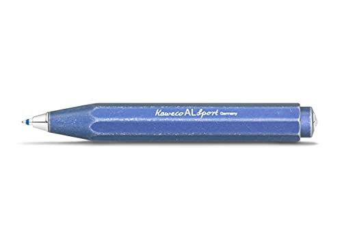 Kaweco 10000730 Al Sport Stonewashed Blue Business Kuli aus hochwertigem Aluminium I leichter Taschen-Kugelschreiber mit zuverlässiger Herzkurvenmechanik I Seidenglänzender Druckkugelschreiber 10,5 cm Blau Kaweco 10000730 Al Sport Stonewashed Blue Business Kuli aus hochwertigem Aluminium I leichter Taschen-Kugelschreiber mit zuverlässiger Herzkurvenmechanik I Seidenglänzender Druckkugelschreiber 10,5 cm Blau von Kaweco