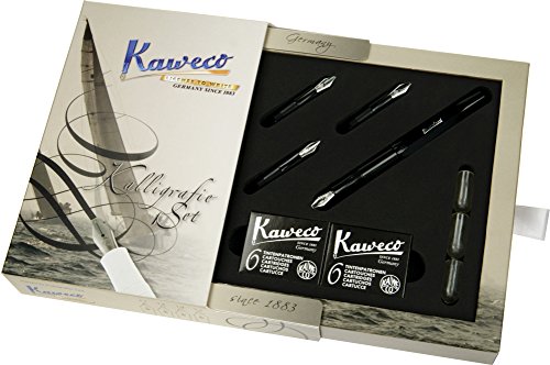 Kaweco CALLIGRAPHY Set - Füllfederhalter, Black (1.1/1.5/1.9/2.3) von Kaweco