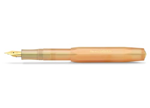 Kaweco COLLECTION Füllfederhalter Apricot Pearl I Premium Füllhalter für Tintenpatronen mit hochwertiger Stahlfeder I Sport Füller 13 cm I Federbreite: B (Breit) von Kaweco