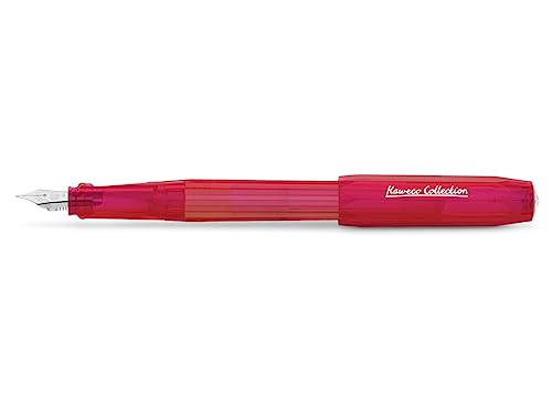 Kaweco COLLECTION PERKEO Füllfederhalter Infrared I Füllhalter für Tintenpatronen Schulfüller I Anfänger Füller mit ergonomischem Griffstück zum bequemen schreiben I Federbreite: F (Fein) von Kaweco