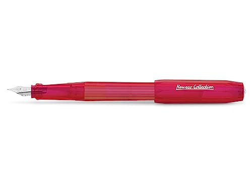 Kaweco COLLECTION PERKEO Füllhalter Infrared I Füllfederhalter für Tintenpatronen Schulfüller I Anfänger Füller mit ergonomischem Griffstück zum bequemen schreiben I Federbreite: M (Medium) von Kaweco