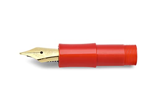 Kaweco Füllfederhalter-Ersatzfeder CLASSIC, Mittel M, Edelstahl Feder Gold, Kunststoff Griffstück Rot von Kaweco