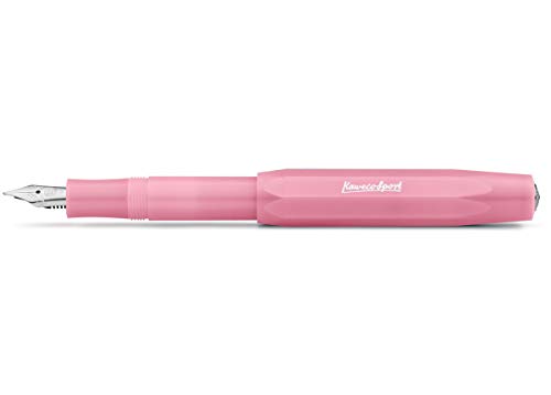 Kaweco Füllfederhalter Frosted Sport I Premium Füllfederhalter Luxus für Tintenpatronen mit hochwertiger Stahlfeder I Sport Füller 13,5 cm Blush Pitaya Federbreite: B (Breit) von Kaweco