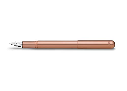 Kaweco Füllfederhalter LILIPUT Kupfer I Exklusiver Füllhalter für Tintenpatronen inklusive Retro Metallbox I Füller 12,5 cm I Federbreite: EF (Extra Fein) von Kaweco