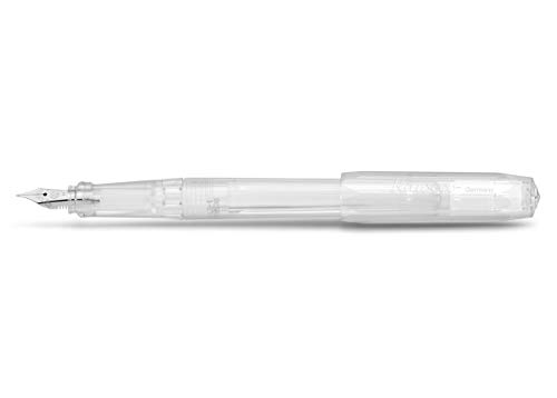 Kaweco PERKEO Füllhalter All Clear I Füllfederhalter für Tintenpatronen Schulfüller in Transparent I Anfänger Füller mit ergonomischem Griffstück zum bequemen Schreiben 16 cm I Federbreite: M (Medium) von Kaweco