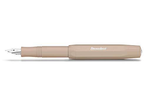 Kaweco 10001166 Füllfederhalter Skyline Sport I Premium Füllfederhalter Luxus für Tintenpatronen mit hochwertiger Stahlfeder I Kaweco Sport Füller 13,5 cm Macchiato Federbreite: B (Breit) von Kaweco