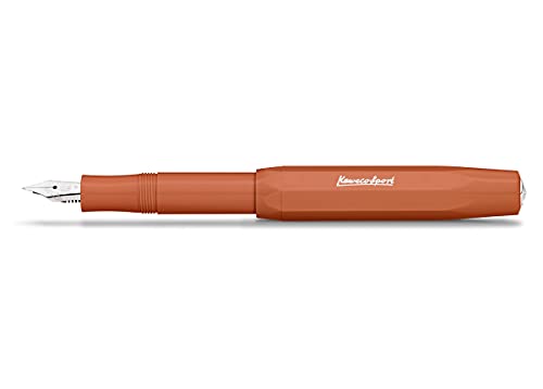 Kaweco Füllfederhalter Skyline Sport Rot I Premium Füllfederhalter Luxus für Tintenpatronen mit hochwertiger Stahlfeder I Kaweco Sport Füller 13,5 cm Fox Federbreite: M (Medium) von Kaweco