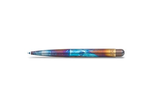 Kaweco Kugelschreiber LILIPUT Fireblue I Exklusiver Kuli für Standard D1 Minen inklusive Retro Metallbox I Metall Druckkugelschreiber von Kaweco