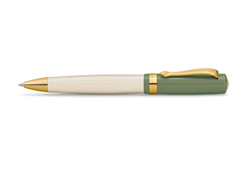 Kaweco STUDENT Kugelschreiber 60's Swing I Business Kuli aus hochwertigem Acryl in Grün & Creme I Edler Kugelschreiber mit Geschenk-Box aus Metall I Nostalgischer Drehkugelschreiber 13 cm Kaweco STUDENT Kugelschreiber 60's Swing I Business Kuli aus hochwertigem Acryl in Grün & Creme I Edler Kugelschreiber mit Geschenk-Box aus Metall I Nostalgischer Drehkugelschreiber 13 cm von Kaweco
