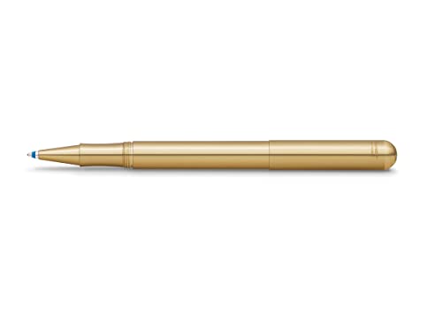 Kaweco LILIPUT Kappen-Kugelschreiber Messing I Exklusiver Kuli für Standard D1 Minen inklusive Retro Metallbox I Metall Kugelschreiber 13 cm von Kaweco