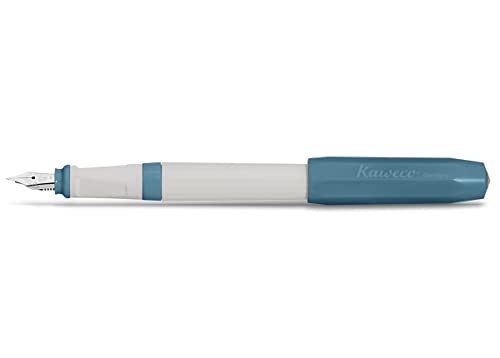 Kaweco PERKEO Füllhalter Old Chambray I Füllfederhalter für Tintenpatronen Schulfüller in Blau I Anfänger Füller mit ergonomischem Griffstück zum bequemen Schreiben 16 cm I Federbreite: M (Medium) Kaweco PERKEO Füllhalter Old Chambray I Füllfederhalter für Tintenpatronen Schulfüller in Blau I Anfänger Füller mit ergonomischem Griffstück zum bequemen Schreiben 16 cm I Federbreite: M (Medium) von Kaweco