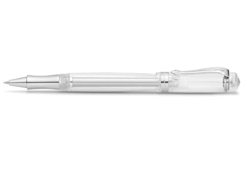 Kaweco STUDENT Rollerball Transparent I Gel- / Kugelschreiber aus hochwertigem Acryl mit Keramikkugel I Edler Kuli I 23 g Tintenroller mit 0.7 mm Mine I Nostalgischer Gelroller 16 cm von Kaweco