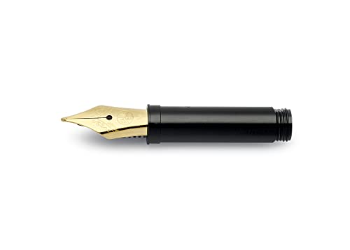 Kaweco Stahlfeder mit 060 Gewinde Gold für Füllhalter der SPORT, DIA2, LILIPUT, ORIGINAL, SPECIAL & STUDENT Serien I Füllfederhalter-Ersatzfeder aus Edelstahl I Federstärke B (Breit) von Kaweco