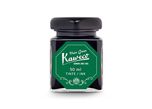 Kaweco Tintenglas 50 ml | Palmengrün Palm Green | Premium Tinte für Füller im Tintenfass | vegan tierversuchsfrei wasserlöslich nachhaltig | Schönschrift Kalligrafie Lettering Schreibtinte Kaweco Tintenglas 50 ml | Palmengrün Palm Green | Premium Tinte für Füller im Tintenfass | vegan tierversuchsfrei wasserlöslich nachhaltig | Schönschrift Kalligrafie Lettering Schreibtinte von Kaweco