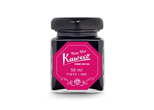 Kaweco Tintenglas 50 ml | Rubinrot Ruby Red | Premium Tinte für Füller im Tintenfass | vegan tierversuchsfrei wasserlöslich nachhaltig | Schönschrift Kalligrafie Lettering Schreibtinte Kaweco Tintenglas 50 ml | Rubinrot Ruby Red | Premium Tinte für Füller im Tintenfass | vegan tierversuchsfrei wasserlöslich nachhaltig | Schönschrift Kalligrafie Lettering Schreibtinte von Kaweco