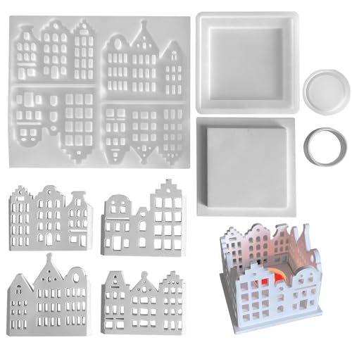 Haus-Silikonform, Haus-Kerzenhalter-Formen, Silikonform Haus Silikonform Kerzenhalter Silikonform Weihnachten Gießformen, Handwerkliche Kerzenhalter-Harzformen Haus-Silikonform, Haus-Kerzenhalter-Formen, Silikonform Haus Silikonform Kerzenhalter Silikonform Weihnachten Gießformen, Handwerkliche Kerzenhalter-Harzformen von Kaxenig
