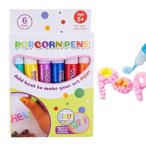 Magischer Popcornstift Aquarellstift, 6 Stück Magischer Zeichenstift, Bubble Pop-corn Drawing Pens -Kunst Geschwollene Stifte,lustige Blasenstifte, Kreative Marker Für Kunstprojekte Magischer Popcornstift Aquarellstift, 6 Stück Magischer Zeichenstift, Bubble Pop-corn Drawing Pens -Kunst Geschwollene Stifte,lustige Blasenstifte, Kreative Marker Für Kunstprojekte von Kaxenig