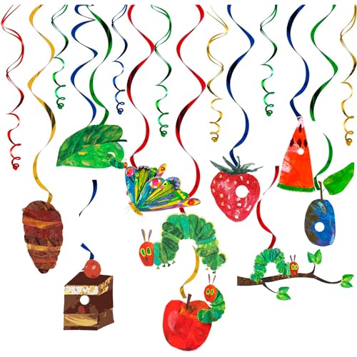 Raupe Nimmersatt Hängende Wirbel für Geburtstag, 40 Pcs Hungrige Raupen Party Dekoration Spirale & The Very Hungry Caterpillar Deko Spirale, für Junge/Mädchen Caterpillar Deko Geburtstag Raupe Nimmersatt Hängende Wirbel für Geburtstag, 40 Pcs Hungrige Raupen Party Dekoration Spirale & The Very Hungry Caterpillar Deko Spirale, für Junge/Mädchen Caterpillar Deko Geburtstag von Kaxulvoblig
