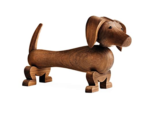 Kay Bojesen Hund Figuren 11 cm Holzfiguren Weihnachtsdekoration, Holz von Kay Bojesen