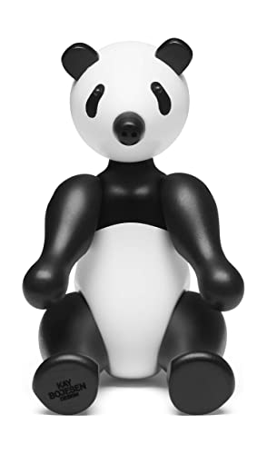Kay Bojesen Panda WWF klein Figuren 15 cm Holzfiguren Dekoration, schwarz von Kay Bojesen