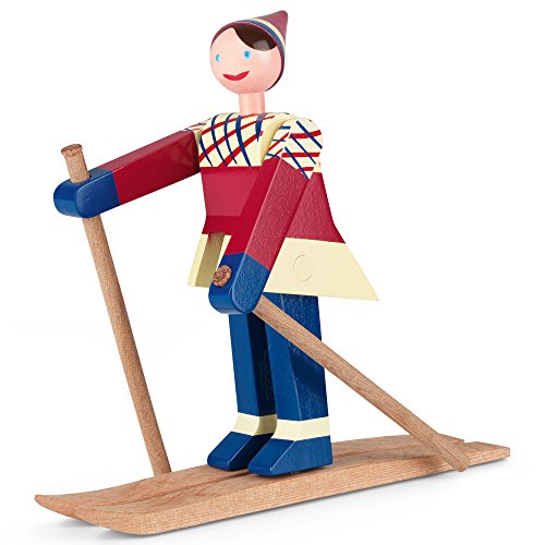 Kay Bojesen Datti Skiläufer Figuren 15.5 cm Holzfiguren Originaldesign, Multi von Kay Bojesen