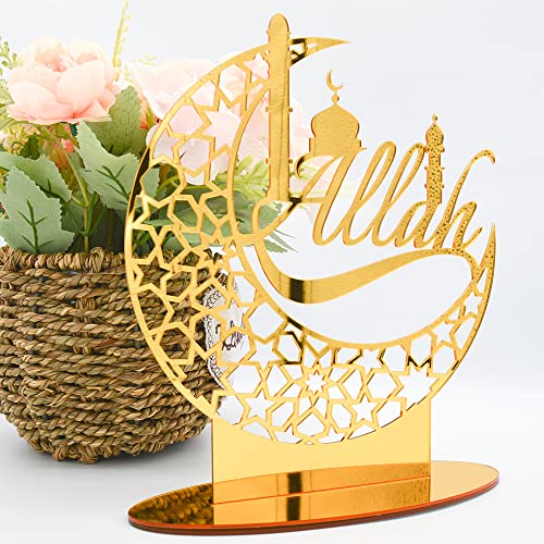 Acryl EID Mubarak Dekor Ramadan Dekoration Eid Mubarak islamischer muslimischer Anhänger Eid Al Adha Party Supplies Ramadan Kareem Geschenke (4) von Kayan