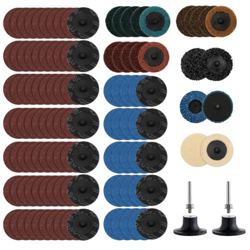Kayfg 118-Teiliges Schleifscheiben-Set für Stabschleifer - 2 Schnellwechsel mit 1/4 Halterscheiben, Zubehör Zur Oberflächenbearbeitung Kayfg 118-Teiliges Schleifscheiben-Set für Stabschleifer - 2 Schnellwechsel mit 1/4 Halterscheiben, Zubehör Zur Oberflächenbearbeitung von Kayfg