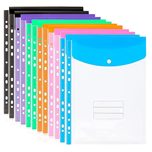 Kayfg 12 Pack A4 mit Lochung Aus Kunststoff - 11 LöCher, Erweiterbare Binden Tasche, Umschlag, Akten Ordner Kayfg 12 Pack A4 mit Lochung Aus Kunststoff - 11 LöCher, Erweiterbare Binden Tasche, Umschlag, Akten Ordner von Kayfg