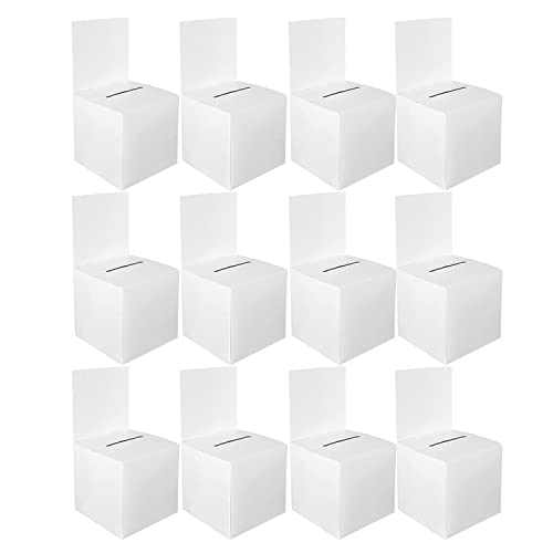 Kayfg 12 StüCk Gewinnspiel Wahlurne Wahlurne Spendenbox für Fundraising, Karton mit Schlitzen, 6 X 6 X 6 Kayfg 12 StüCk Gewinnspiel Wahlurne Wahlurne Spendenbox für Fundraising, Karton mit Schlitzen, 6 X 6 X 6 von Kayfg