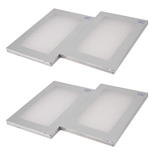 Kayfg 4 Stücke A4 Sieb Druck Aluminium Rahmen Gestreckt 120T Sieb Druck Polyester Sieb für Leiter Platten von Kayfg