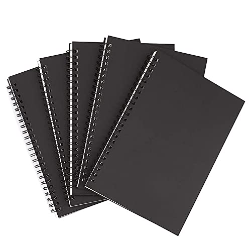 Kayfg 5 StüCk A5 Schwarz Spiral Notizbuch Leeres Skizzenbuch Unreguliertes Tagebuch Pack Dickes Leeres Papier 50 Blatt 100 UngefüTterte Seiten Kayfg 5 StüCk A5 Schwarz Spiral Notizbuch Leeres Skizzenbuch Unreguliertes Tagebuch Pack Dickes Leeres Papier 50 Blatt 100 UngefüTterte Seiten von Kayfg