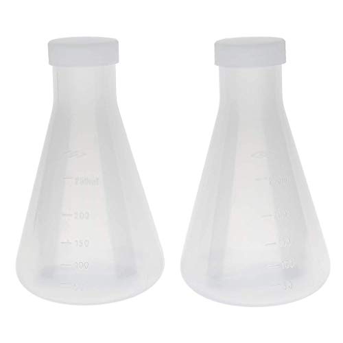 Kayfg Labor Konischer Kolben Aus Kunst Stoff, Messbar, Glatte, Dicke Wand, Flaschen mit 250 Ml Kayfg Labor Konischer Kolben Aus Kunst Stoff, Messbar, Glatte, Dicke Wand, Flaschen mit 250 Ml von Kayfg