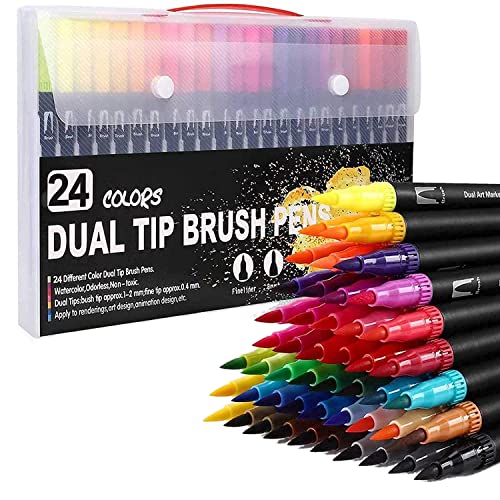 Kayfg Malerei Stifte 24 Farben Doppelte BüRste Stifte Filz Stifte Kunst Marker Zeichnen, Malen, Kalligrafie, Malerei BüCher Kayfg Malerei Stifte 24 Farben Doppelte BüRste Stifte Filz Stifte Kunst Marker Zeichnen, Malen, Kalligrafie, Malerei BüCher von Kayfg