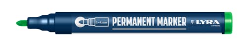 LYRA L4020067-1, LYRA Permanentmarker grün 1-4mm, für professionelle Markierungen auf glatten und rauen Oberflächen, 1 Marker LYRA L4020067-1, LYRA Permanentmarker grün 1-4mm, für professionelle Markierungen auf glatten und rauen Oberflächen, 1 Marker von Kayser