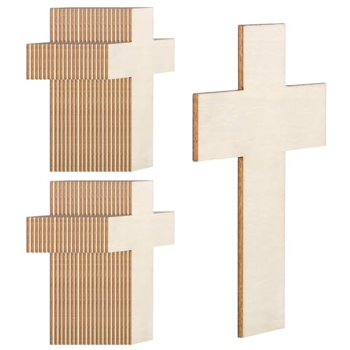 40 Stück Holzkreuz zum Bemalen, 11x7cm Kreuz zum Bemalen & Gestalten, Natürliche Holz Kreuz Holzscheiben für Dekorieren, Geschenk & Decoupage Blanko, Malerei DIY Bastelsets für Familie 40 Stück Holzkreuz zum Bemalen, 11x7cm Kreuz zum Bemalen & Gestalten, Natürliche Holz Kreuz Holzscheiben für Dekorieren, Geschenk & Decoupage Blanko, Malerei DIY Bastelsets für Familie von Kayuneed