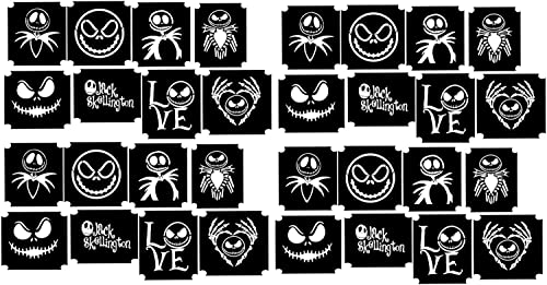 Christmas Collection Weihnachten (nightmare Jack tATTOO STENCIL) von Kaz Creations