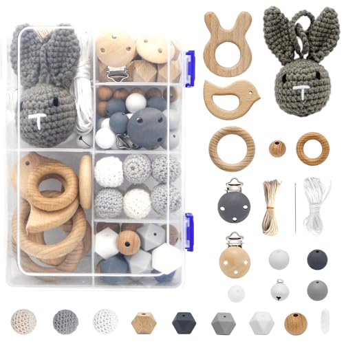 Kazaigou 83 Stk Holzperlen Holzringe Set, Häkeln Holzperlen Rund Holzkugeln mit Loch zum Auffädeln, Buchstaben Gehäkelt Holz Perlen für für DIY Schmuck Herstellung Heimwerker Handwerk Makramee Kazaigou 83 Stk Holzperlen Holzringe Set, Häkeln Holzperlen Rund Holzkugeln mit Loch zum Auffädeln, Buchstaben Gehäkelt Holz Perlen für für DIY Schmuck Herstellung Heimwerker Handwerk Makramee von Kazaigou