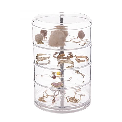 KazeRyu 360° Drehbarer Schmuckschatullen-Organizer Mit 4 Ebenen – Schreibtisch-Aufbewahrung For Ohrringe, Halsketten Und Mehr KazeRyu 360° Drehbarer Schmuckschatullen-Organizer Mit 4 Ebenen – Schreibtisch-Aufbewahrung For Ohrringe, Halsketten Und Mehr von KazeRyu