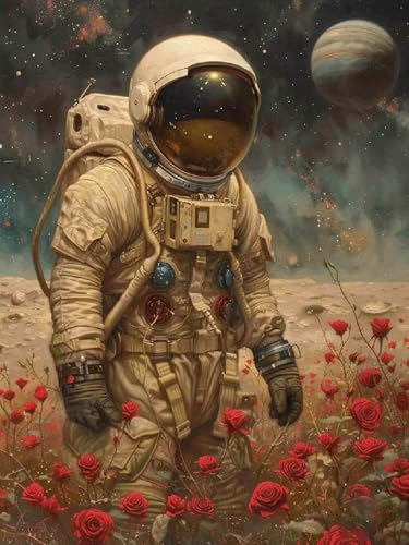 Astronaut Diamond Painting Erwachsene, 5D DIY Blume Diamant Painting Bilder für Kinder ab 8 Jahre, Malen nach Zahlen Diamant Anfänger, Daiments Bastelset Set Malerei Stickerei Geschenke 35x45cm F1-457 Astronaut Diamond Painting Erwachsene, 5D DIY Blume Diamant Painting Bilder für Kinder ab 8 Jahre, Malen nach Zahlen Diamant Anfänger, Daiments Bastelset Set Malerei Stickerei Geschenke 35x45cm F1-457 von Kazhxnng