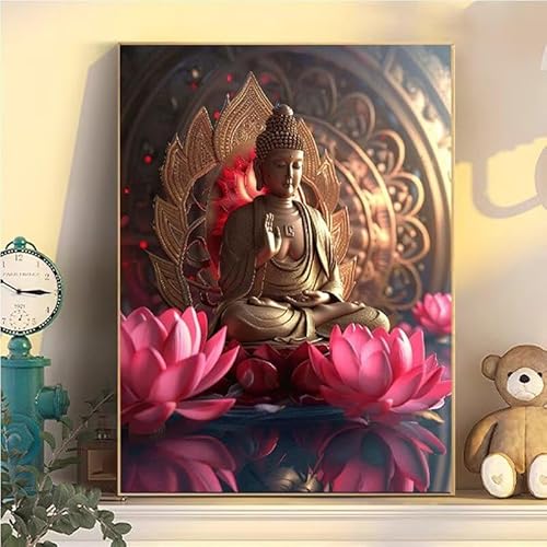 Buddha Malen Nach Zahlen Erwachsene Groß XXL 100x130cm, Blume Malen Nach Zahlen Kinder ab 8 Jahre, DIY Paint by Numbers Geschenk Kreativ Set für Erwachsene, Mit 3 Feinen Pinsel und Acrylfarbe YH2-78 Buddha Malen Nach Zahlen Erwachsene Groß XXL 100x130cm, Blume Malen Nach Zahlen Kinder ab 8 Jahre, DIY Paint by Numbers Geschenk Kreativ Set für Erwachsene, Mit 3 Feinen Pinsel und Acrylfarbe YH2-78 von Kazhxnng
