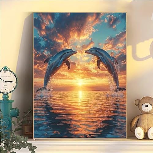 Delfin Malen Nach Zahlen Erwachsene Groß XXL 100x130cm, Meer Malen Nach Zahlen Kinder ab 8 Jahre, DIY Paint by Numbers Geschenk Kreativ Set für Erwachsene, Mit 3 Feinen Pinsel und Acrylfarbe YH2-158 Delfin Malen Nach Zahlen Erwachsene Groß XXL 100x130cm, Meer Malen Nach Zahlen Kinder ab 8 Jahre, DIY Paint by Numbers Geschenk Kreativ Set für Erwachsene, Mit 3 Feinen Pinsel und Acrylfarbe YH2-158 von Kazhxnng
